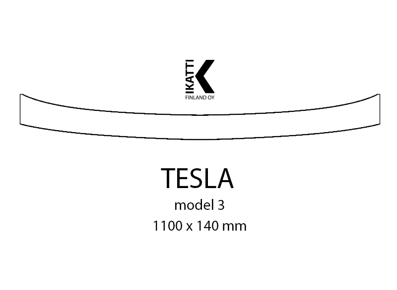 Takapuskurin suoja Tesla model 3